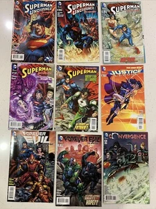 9 x DC Comics Superman Unchained The New 52 Forever Evil Convergence Near New - Picture 1 of 13