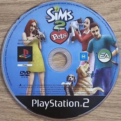 ≈ The Sims 2: Pets • Sony PlayStation 2 (PS2) disc only • No case • FREE postage - Image 1 of 2