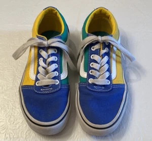 Vans Old Skool Yacht Club Multicolor Canvas Sneakers- Youth Size 13 - Picture 1 of 6