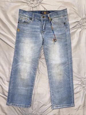 JEANS CAPRI LARGOS PARA NIÑA MARCA DE LA SUERTE TALLA 6 Adorable Foto 1 de 4