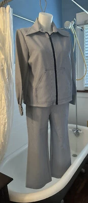Koret Of California - Traje de ocio vintage años 70 rayas azules 2 piezas Foto 1 de 4