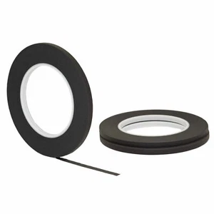 3 pack 1/4" .25 inch x 60yd (6mm x 55m) Thin STIKK Black Painters Masking Tape - Picture 1 of 6