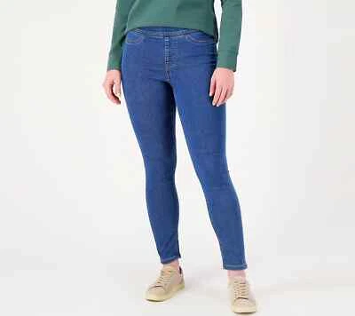 Denim & Co. Regular Silky Comfy Knit Jegging - Medium Wash (M) 548774 - - Image 1 of 3