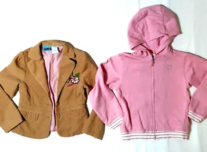 LIZZIE McGUiRE GYMBOREE Girls Lot Size 8 Corduroy Jacket Pink Hoodie 100% Cotton - Picture 1 of 9