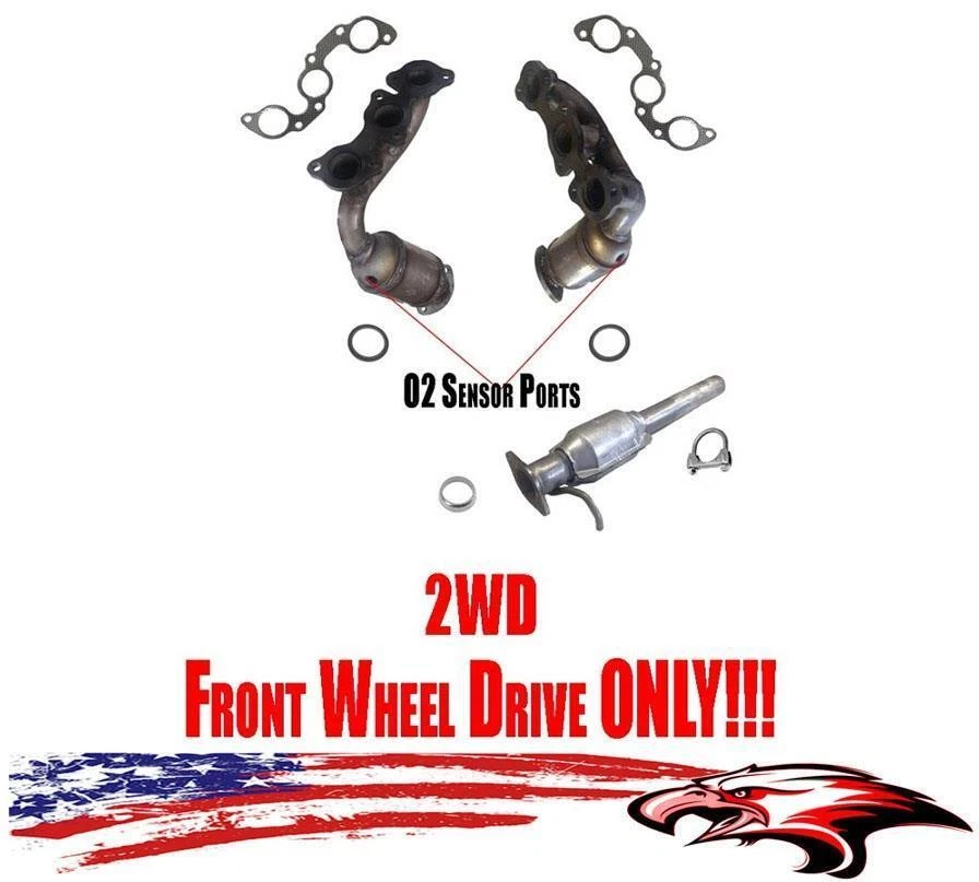 Catalytic Converters for Lexus RX330 3.3L 04-06 Toyota Highlander 3.3L 04-07 - Image 1 of 4