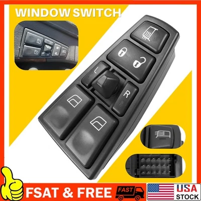 Window Switch with Power Locks For 2004-2017 Volvo VN VNL 2004-2015 Volvo VHD US - Image 1 of 4