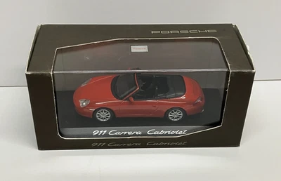 1:43 MINICHAMPS Porsche 911 Carrera Cabriolet (Red) diecast WAP 020 081 12 - Image 1 of 4