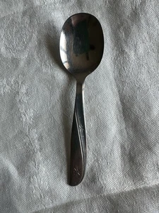 Baby Spoon Twin Star Atomic Starburst Flatware MCM Betty Crocker Pattern - Picture 1 of 5