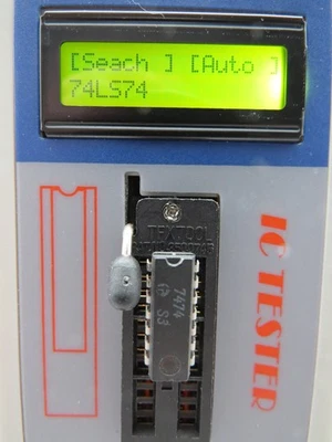 IC Tester Testgerät Schaltkreise Chips 74LS CD40 Batteriebetr. dt. Beschreibung - Bild 1 von 4