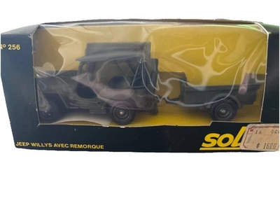 Solido 0003 DIE CAST-Jeep Willys AVEC REMORQUE NIB  - Image 1 of 4