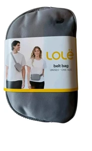 LOLE Bauchtasche Unisex grau Gürteltasche Taille über Schulter mit verstellbarem Riemen NEU - Bild 1 von 4