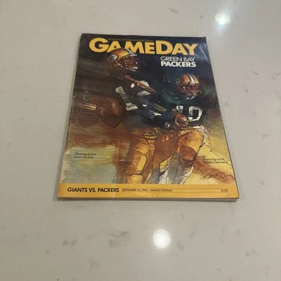 1983 GREEN BAY PACKERS vs Giants  NFL PROGRAM Eddie Lee Ivery - Image 1 of 4