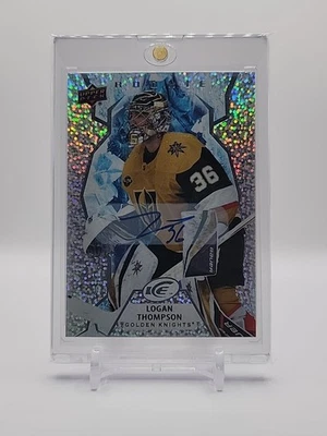 2021-22 Upper Deck Ice White Snowflake Logan Thompson #131 Rookie Auto RC - Image 1 of 2