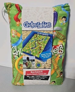 Hasbro Spiel RUTSCHEN & LEITERN Rucksack Strandtuch Set Tragetasche NEU - Bild 1 von 4