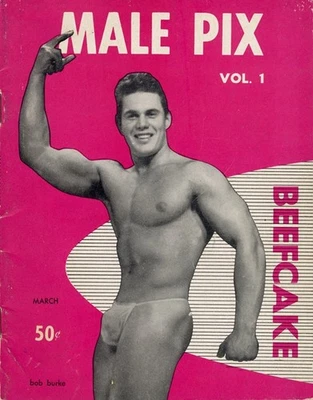 1957 LON NY Rare Beefcake Magazine"MALE PIX" Volume 1 Bodybuilder Male Physique - Image 1 of 4