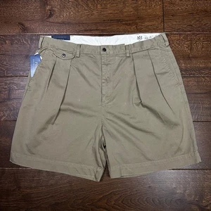BNWT Polo Ralph Lauren Beige/Khaki Relaxed Fit Pleated Chino Shorts W40 RRP £135 - Picture 1 of 11