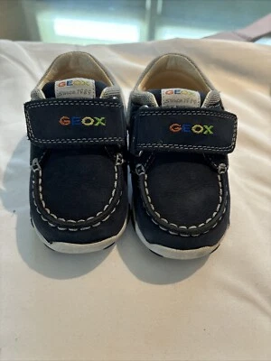 Geox Baby мальчиков Balu морской туфли лодки туфли мокасины ребенка ясельного возраста 4,5 - Изображение 1 из 4