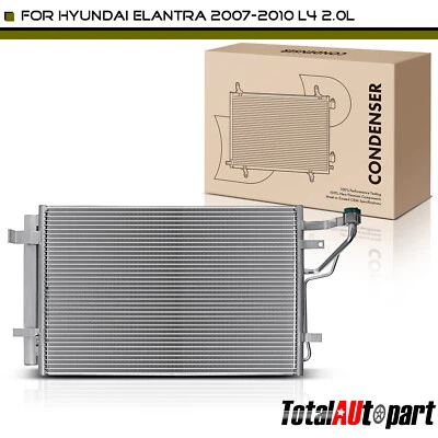 Condensador AC com secador e suporte para Hyundai Elantra 2007-2010 2.0L 976062H010 - Imagem 1 de 4