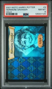 2001 Wizards of The Coast Harry Potter #9 - Hermione Granger - Holo - PSA 8 - Picture 1 of 2
