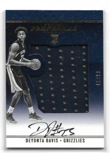 Deyonta Davis 1016-17 bevorzugt AUF KARTE Auto/Trikot #d 49/99 RC MEMPHIS - Bild 1 von 1