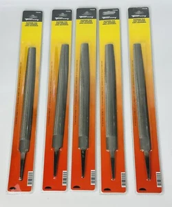 5 Pc Forney 70328 10" Half Round Double Cut Coarse American Pattern Bastard File - Picture 1 of 5