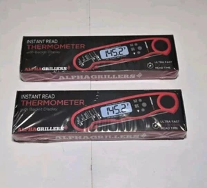2x Alpha Grillers Termometro per Carne Lettura Istantanea per Grill Fumo Temp di Cottura - Foto 1 di 1