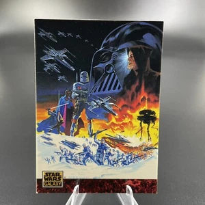 1993 Topps Star Wars Galaxy Art Of Star Wars Poster Art Card -Boba Fett- #80 - Picture 1 of 2