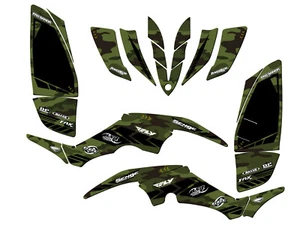 Kit de Gráficos Senge Verde Senge Raptor 350 Todos los Años Compatible con Yamaha - Imagen 1 de 7