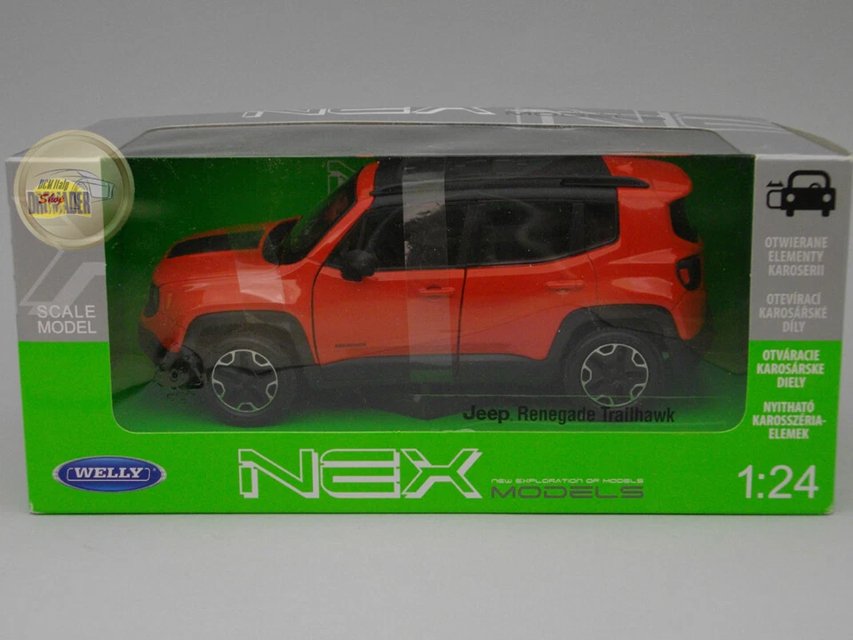 Jeep Renegade Trailhawk - Welly 1:24 - WE24071OR - Immagine 1 di 1
