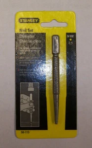 Stanley Tools 58-113 Square Head Nail Set 3/32" Hardened Steel - Picture 1 of 2