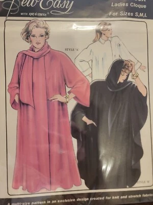 Sew Easy pattern 153A  Ladies Cloque in 2 Styles choice of Hood, Scarf or Collar - Image 1 of 2