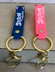 Lot of 2 Stitch Lovely baby silicone keychains Lilo & Stitch - Picture 1 of 3