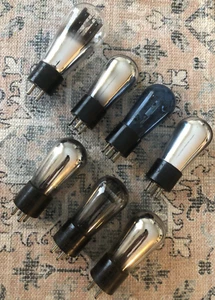 Juego de 7 tubos de vacío originales RCA Radiola 17 -UX 171-UX226 (5)-UX227 - Imagen 1 de 4