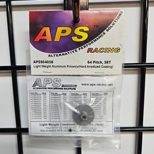 APS Racing Light Weight Aluminum Pinion Hard Anodized Coating 64P 58T APS964058 - Bild 1 von 1