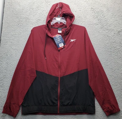 Reebok Training Jacket Men's XL Multi Woven On Seam Pockets Regular Fit Full Zip - Image 1 of 4