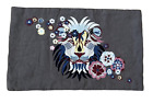 Williams Sonoma Home*Floral Lion Embroidered Lumbar Pillow Cover 14 X 22"