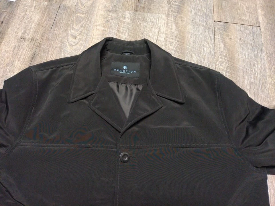 Kenneth Cole reaction solid  black  jacket buttons RN# 78470 for winter /spring - Image 1 of 4