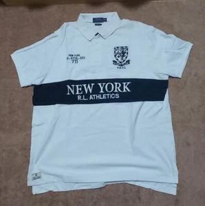 Ralph Lauren Polo Shirt New York R.L Athletics P.R.F.C Short Sleeve Size XXL - Picture 1 of 23