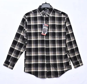 Pendleton Men's Mason Plaid Shirt Black Brown Ombre Button Up New With Tags M - Picture 1 of 6