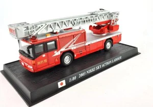 Fire Engine Japan 2003 Nikki Sky Action Ladder metal 1/80 Fire Vehicle - Picture 1 of 1