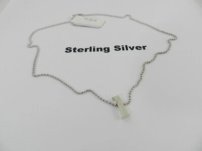 Collar colgante Alex Woo letra pequeña por inicial en plata de ley "l" Foto 1 de 3