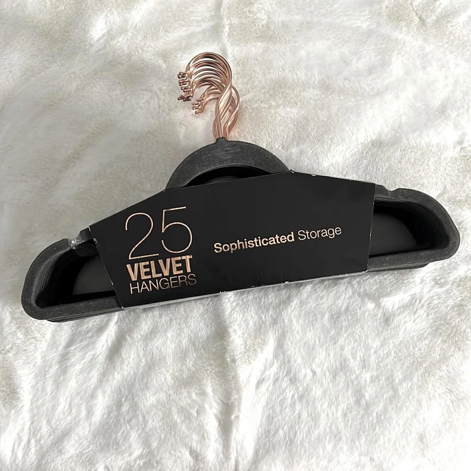 Perchas de terciopelo 25pk. Foto 1 de 4