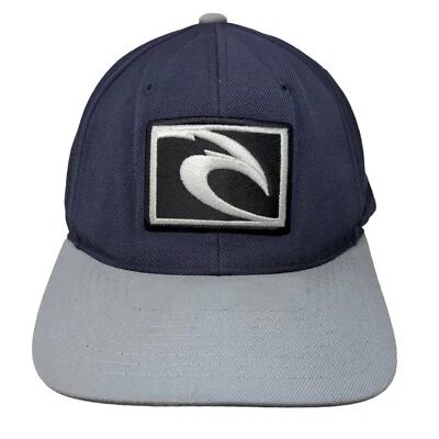 Rip Curl Snapback Hat Blue One Size Adjustable Embroidered Vented Holes 6 Panel - Image 1 of 4