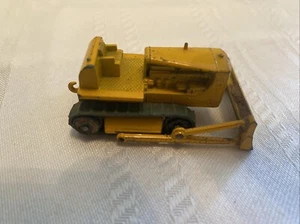 Vintage Lesney Matchbox #18 Yellow Caterpillar CAT D8 Bulldozer Original Tracks - Picture 1 of 6