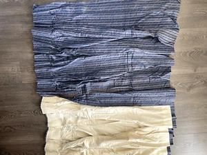 Curtains , pencil pleat lined curtains . - Picture 1 of 3