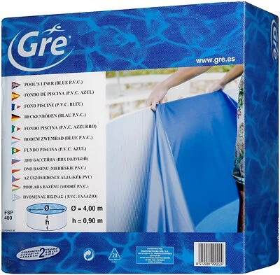 Liner para piscina Gre redonda 90 cm Sistema Overlap - Photo 1/3