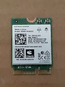 Intel 9462NGW 802.11AC+BT4.2 Mini NGFF WiFi WLAN Wireless Adapter Card 01275K - Picture 1 of 2