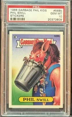 1988 GARBAGE PAIL KIDS SERIES 14 #568B PHIL SWILL PSA 10 GEM MINT - Image 1 of 2