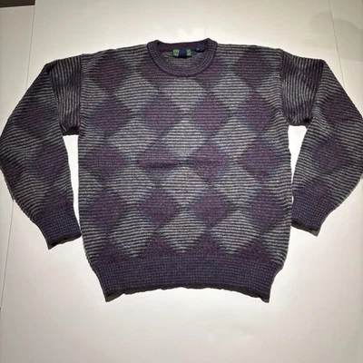 Suéter De Colección Para Hombre Colores por Alexander Julian L 100% Lana Shetland Años 80 90 Foto 1 de 4