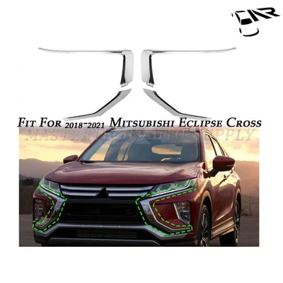 Front Bumper Chrome Trim Molding Kit 4PCS For Mitsubishi Eclipse Cross2018-21 US - Изображение 1 из 4